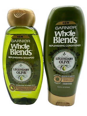 Garnier Whole Blends Legendary Olive Replenishing Shampoo & Conditioner 12.5 oz - Image 1 of 2