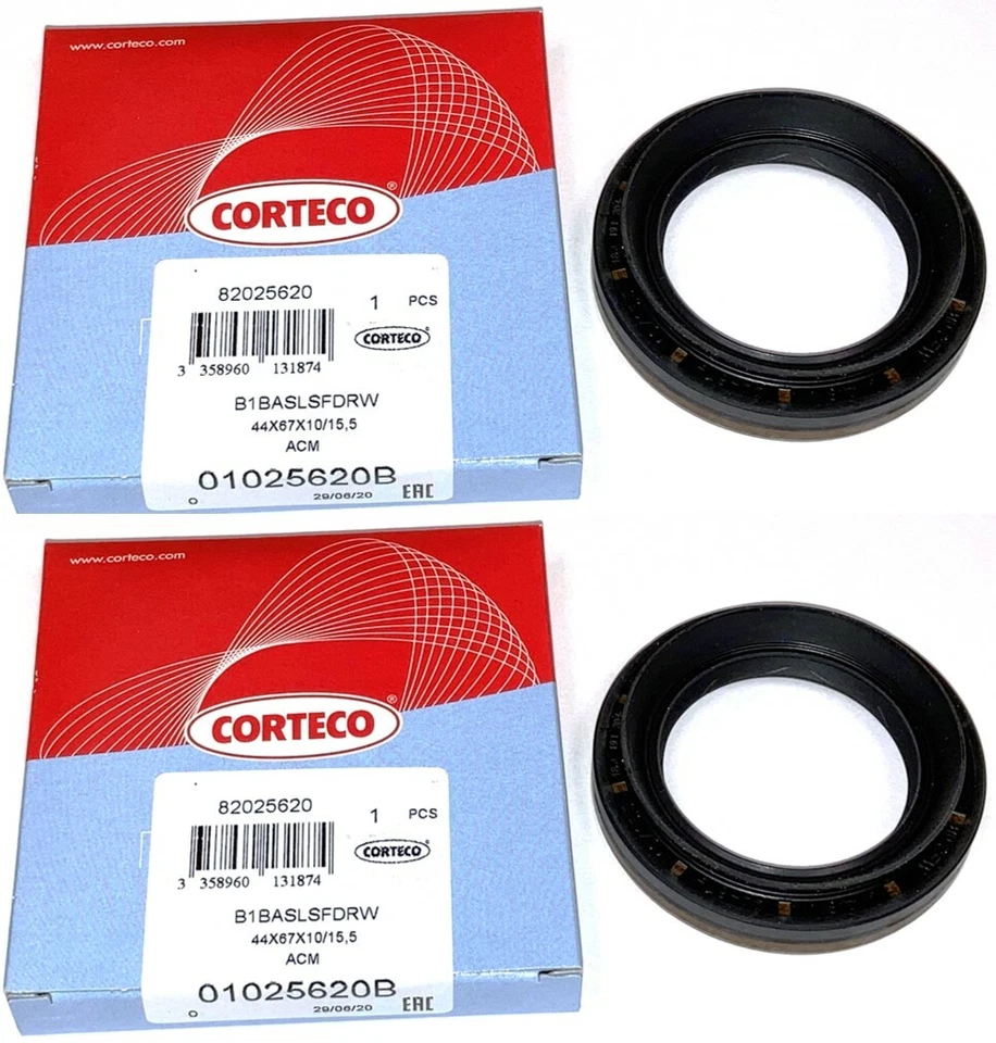 Комплект из 2 уплотнений вала передней оси для BMW F01 F02 F10 Corteco #33 10 7 505 601 - Изображение 1 из 4
