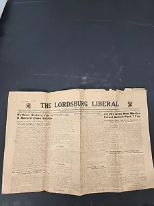 14. Juni 1935 The Lordsburg Liberal Vintage Newspaper Five Cents *RAR* - Bild 1 von 7