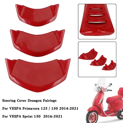 Front Decorative Horn Cover For VESPA Sprint Primavera 125/150 2014-2021 Red UE - Image 1 of 4