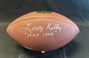 Leroy Kelly signiert Wilson Duke Football mit HOF 1994 JSA - Bild 1 von 6