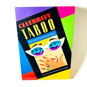 Celebrity Taboo The Game Of Unspeakable Fun Milton Bradley 1991 Vintage - Picture 1 of 8