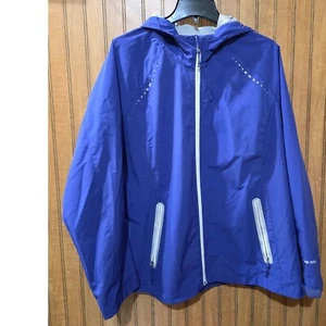 Free Country X2O Lightweight Rain Jacket Hooded Full Zip Activewear Purple  XL - Picture 1 of 8