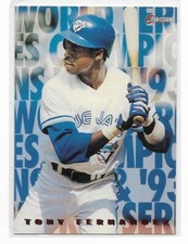 1994 O-Pee-Chee WORLD CHAMPIONS Tony Fernandez Toronto Blue Jays insert 9