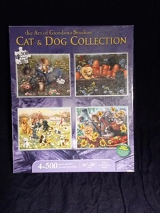 Greg Giordano Cat & Dog puzzle Collection 4- 500-Piece Puzzle Karmin - Picture 1 of 2