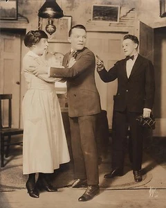 MARJORIE WOOD & JOHN A. BUTLER in "Yes or No" - Original Vintage Photo - 1917 - Picture 1 of 2