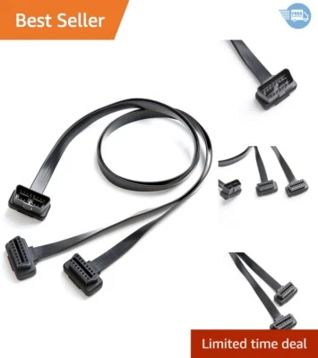 10 Pack OBD II 16 Pin Connector Splitter - 1 Male, 2 Female, Durable 1FT Cables Foto 1 de 4