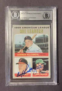 1970 Topps 64 Harmon Killebrew Boog Powell Reggie Jackson Auto Autograph Signed - Picture 1 of 4