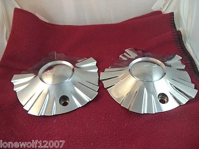 Tapas centrales de rueda Kaotik Wheels cromadas personalizadas # 9190-55 DOS TAPAS Foto 1 de 4