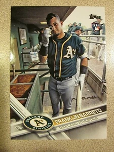 2017 TOPPS UPDATE #US279 FRANKLIN BARRETO SHORT PRINT SP VARIATION OAK ATHLETICS - Bild 1 von 2
