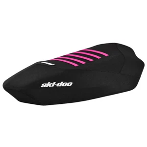 Skidoo MX Z 500 600 800 R SEAT COVER X HO TNT 1200 MXZ XX BLACK / PINK RIB #301 - Picture 1 of 3