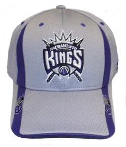 Adidas Sacramento Kings Jersey Mesh Flexfitted Hat - Size S/M - Picture 1 of 3