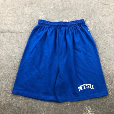 Pantalones Cortos Vintage Middle Tennessee State University Hombres Grandes Azul MTSU Foto 1 de 4