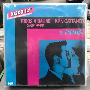 IVAN CATTANEO & DADAVOX - DANCIN' NUMBER- 1985 MEX 12" SINGLE STILL SEALED PROMO - Imagen 1 de 2