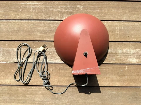 Vintage Art Deco Machine Age Streamlined Red Sconce by Kurt Versen Cover
