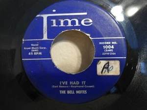 The Bell Notes 45 I've Had It / Be Mine 1958 1st Press Doo Wop Rock Orig! - Imagen 1 de 4