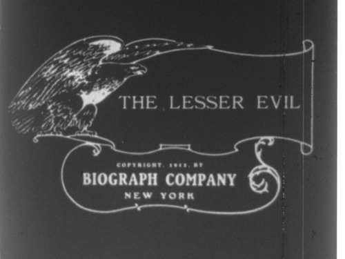 THE LESSER EVIL (1912) D. W. Griffith, Blanche Sweet