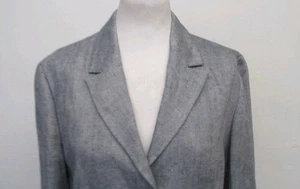 Boden Womens 100% Linen Blazer Jacket Blue Ladies UK Size 12 Regular Designer - Picture 1 of 7