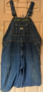 LIBERTY Vintage Dungarees Overalls Shorts W44 L12 - Picture 1 of 14