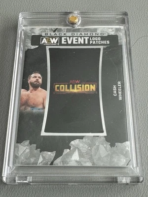 2024 AEW Upper Deck Black Diamond Cash Wheeler Event Logo Patch Collision - Image 1 of 2