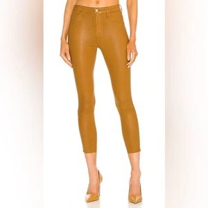 L’AGENCE Sabine zip skinny high rise JEANS in Dark Khaki 30 - Picture 1 of 7