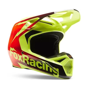 Fox Racing V1 STATK Helmet (Red/Yellow) 30440-080 - Picture 1 of 11