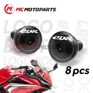 BLACK Windscreen Bolt Kit M5 For Honda CBR600F4 CBR954RR CBR1000RRR - Picture 1 of 3