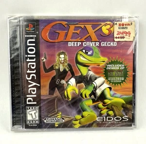 Gex 3: Deep Cover Gecko (Sony PlayStation 1, 1999) Factory Sealed Crack On Case - Picture 1 of 12