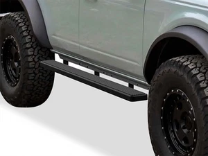 SUPERSEDED Running Boards 4" Matte Black Fit 21-25 Ford Bronco SUV 4-Door - Picture 1 of 6