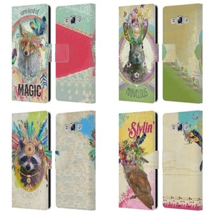 DUIRWAIGH BOHO ANIMALS LEATHER BOOK WALLET CASE COVER FOR SAMSUNG PHONES 3 - Picture 1 of 10