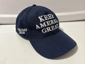 Trump 2020 Cap Mütze Erwachsene One Size blau bestickt Keep America Great Flag Patch - Bild 1 von 10