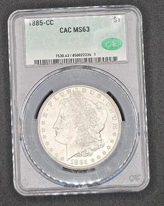 1885-CC Morgan Dollar | CAC MS63 | Key Date! - Foto 1 di 4