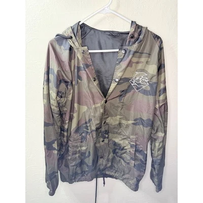 Pink Dolphin Men's Camo Zip Up Jacket Size Large - Image 1 of 3