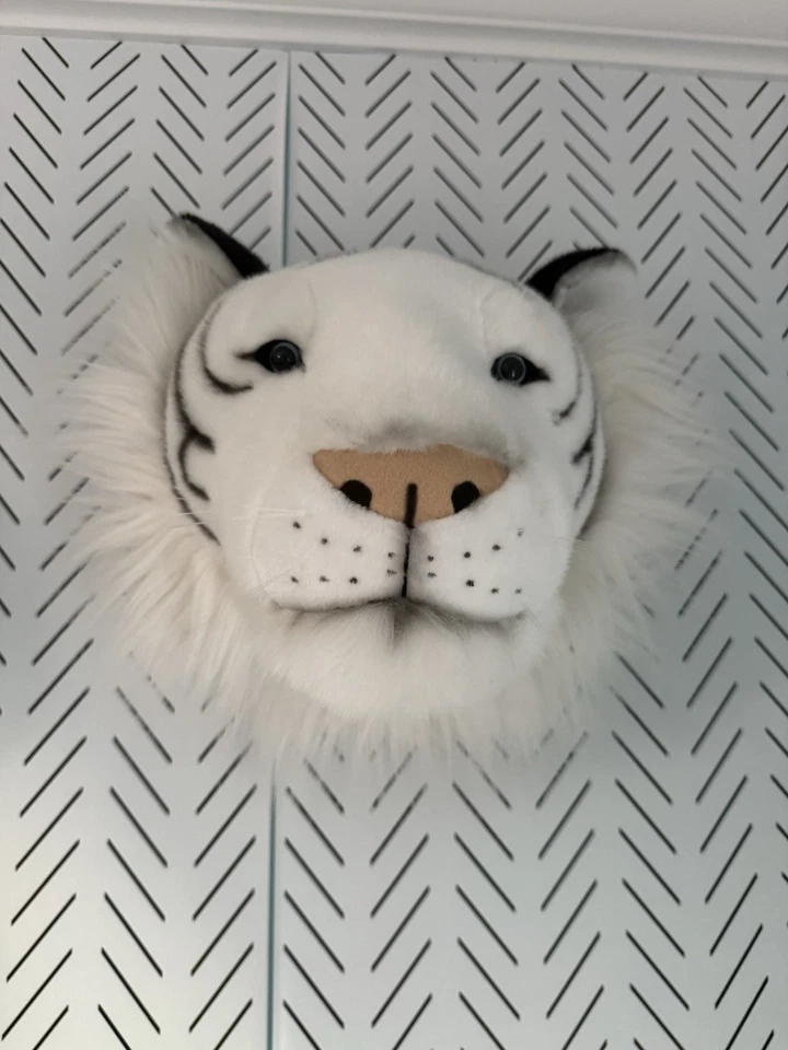 Animal Head - White Tiger Kids Room Wall Decor Nursery - Image 1 of 2