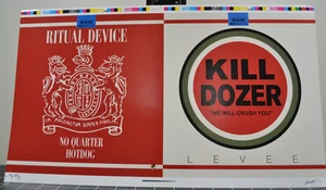 FRANK KOZIK - KILLDOZER / RITUAL DEVICE - MAN'S RUIN - SPLIT 10" PROOF SHEET - Picture 1 of 4