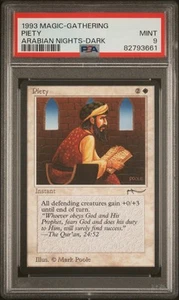 Piety (Dark) - Arabian Nights - MINT - PSA 9. POP 20. See MTG in Store. - Picture 1 of 2