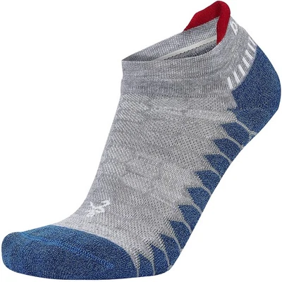 Balega Silver No Show Performance Running Socks - Midgray/Denim - Image 1 of 4