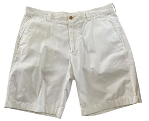 J. Crew Herrenshorts Gr. 36 W weiß adrette klassische Passform 100 % Baumwolle 9” Schrittlänge - Bild 1 von 7