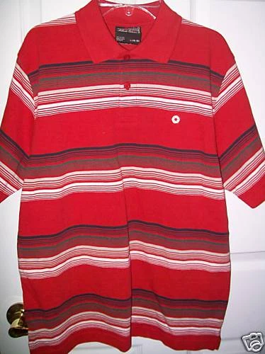 Polo a rayas rojas Southpole para niños talla 16-18 grande nuevo con etiquetas  Foto 1 de 1