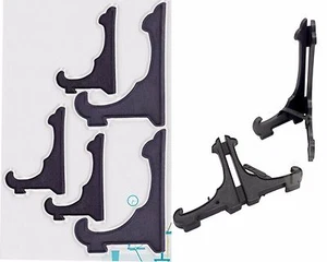 5Pc SMALL-LARGE PLATE STAND SET Dish/Bowl Display Frame Cabinet Support Holder - Picture 1 of 1