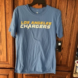 NWT LA Chargers fanatics medium T Shirt Blue Bolt Up Los Angeles - Picture 1 of 8