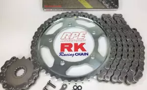 Kit de cadena y piñones Honda CBR600 F4i RK XRE 525 2001-2006 plateado OEM 16/46 - Imagen 1 de 4