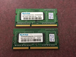 TLA 8GB (2x4GB) 204 Pin PC3-12800S DDR3-1600MHz - Picture 1 of 1