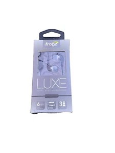 iFrogz Luxe Earbuds with Built-in Microphone - Black - Picture 1 of 2