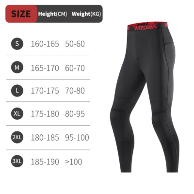 WOSAWE Hombres Medias de Ciclismo Cómodas Transpirables Cintura Elástica Múltiples Bolsillos Foto 1 de 4