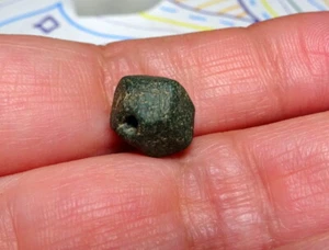 Ancient Green Jasper Bead Rare Shape Indus Valley Culture Private Collection - Picture 1 of 6