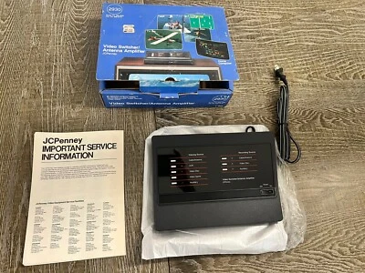 JC Penney Amplificatore Antenna TV Video Switcher combo 5 sorgenti registrazione (Nuovo) - Immagine 1 di 4