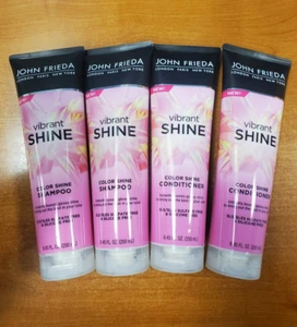 4Pk: John Frieda Vibrant Color Shine Shampoo & Conditioner 8.45oz ea (8655/8662) - Picture 1 of 2