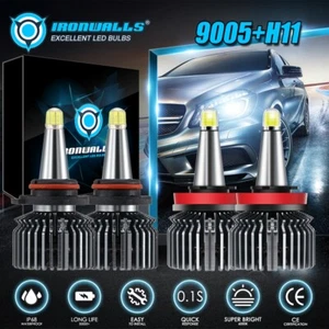 Combo H11 9005 Bombillas LED 1000000LM para Chevy Silverado 1500 2007-2015 - Imagen 1 de 12