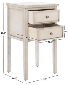 Safavieh TOBY ACC TABLE W STORAGE DRWRS, Reduced Price 2172748429 AMH6625D - Picture 1 of 5